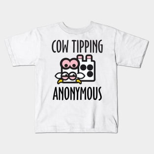 Cow Tipping Anonymous Kids T-Shirt